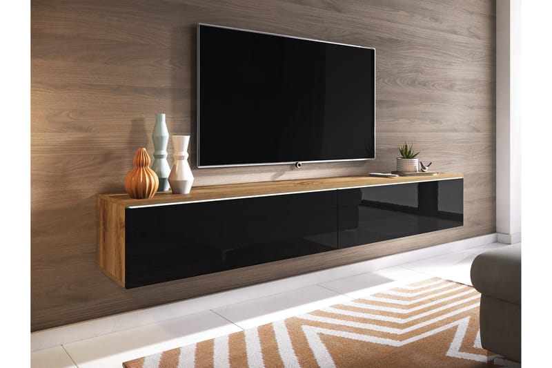 Kanak Tv-bänk 180 cm - Natur/Svart - Möbler - TV- & Mediamöbler - TV bänk & mediabänk