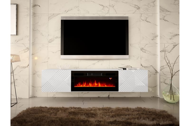Kanak Tv-bänk 180 cm - Vit - Möbler - TV- & Mediamöbler - TV bänk & mediabänk