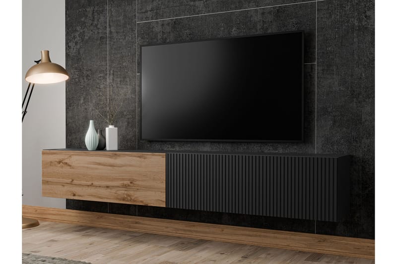 Kangana Tv-bänk 200 cm - Svart - Möbler - TV- & Mediamöbler - TV bänk & mediabänk