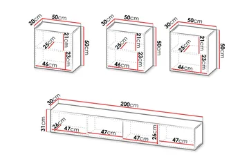 Kangana Tv-möbelset - Beige - Möbler - TV- & Mediamöbler - TV-möbelset