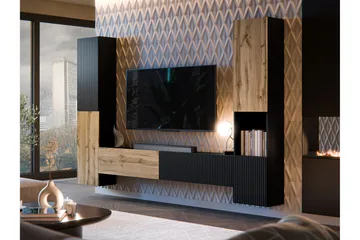 Kangana Tv-möbelset - Svart/Brun - Möbler - TV- & Mediamöbler - TV-möbelset