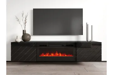 Kanki Tv-bänk 183 cm - Svart - Möbler - TV- & Mediamöbler - TV bänk & mediabänk