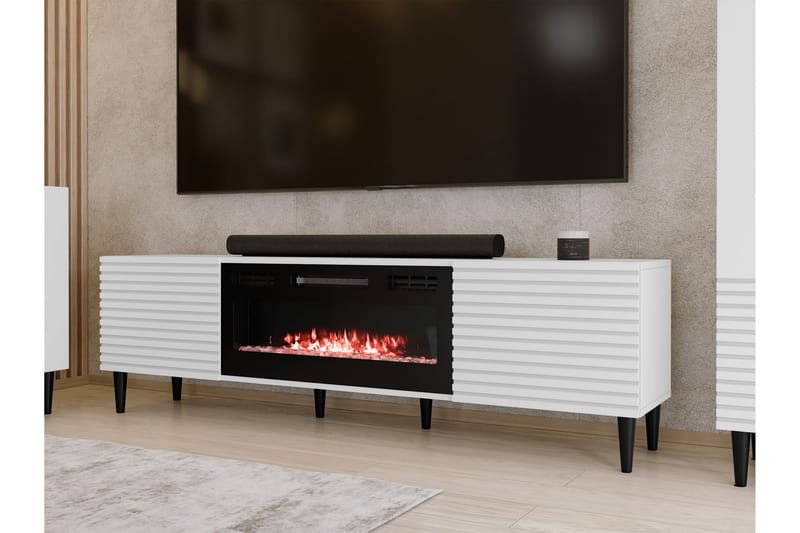 Kannu Tv-bänk 181 cm - Vit - Möbler - TV- & Mediamöbler - TV bänk & mediabänk