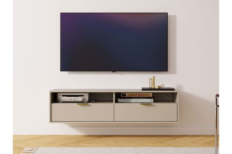 Kanon Tv-bänk 140 cm - Beige - Möbler - TV- & Mediamöbler - TV bänk & mediabänk