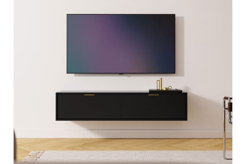 Kanta Tv-bänk 140 cm - Svart - Möbler - TV- & Mediamöbler - TV bänk & mediabänk
