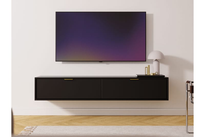 Kanta Tv-bänk 175 cm - Svart - Möbler - TV- & Mediamöbler - TV bänk & mediabänk