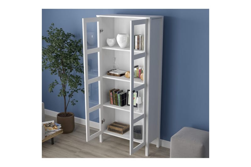 Kelric Bokhylla 80 cm - Natur/Vit - Förvaring - Hylla - Bokhylla