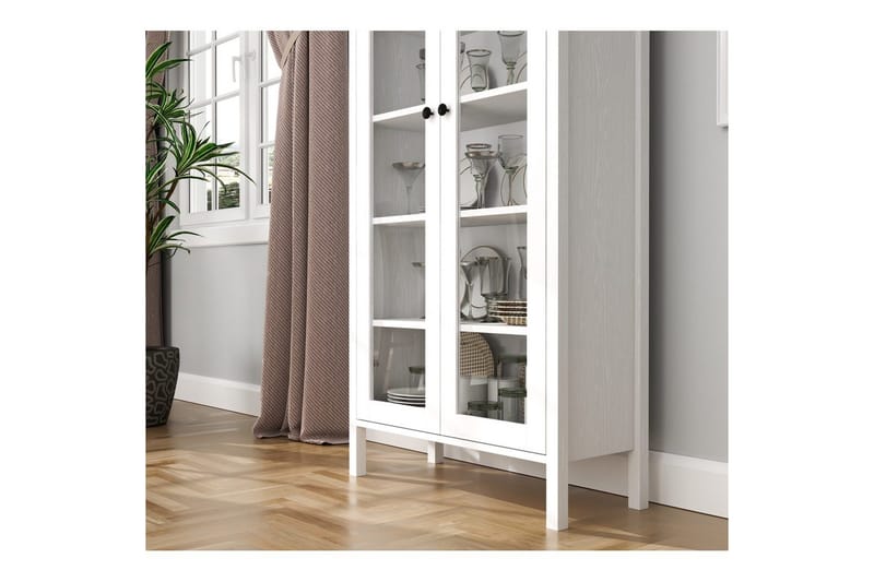 Kelric Bokhylla 83 cm - Natur/Vit - Förvaring - Hylla - Bokhylla