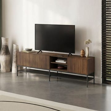 Kenvor Tv-bänk 180 cm - Milano Walnut, Wood Black, Black - Möbler - TV- & Mediamöbler - TV bänk & mediabänk