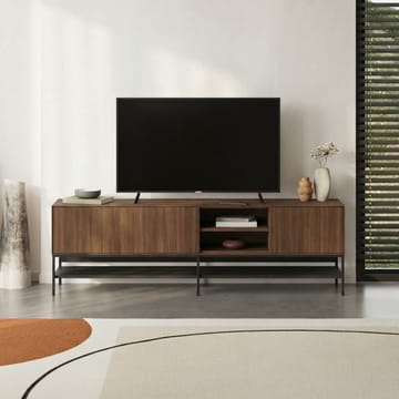 Kenvor Tv-bänk 180 cm - Milano Walnut, Wood Black, Black - Möbler - TV- & Mediamöbler - TV bänk & mediabänk