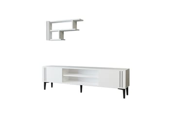 Klyne Tv-möbelset 140x29,6 cm - Vit - Möbler - TV- & Mediamöbler - TV-möbelset