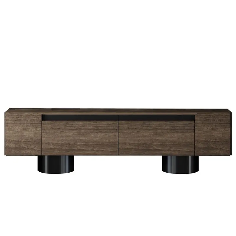 Kumail Tv-bänk 180 cm - Brun/Svart - Möbler - TV- & Mediamöbler - TV bänk & mediabänk