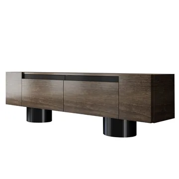 Kumail Tv-bänk 180 cm - Brun/Svart - Möbler - TV- & Mediamöbler - TV bänk & mediabänk