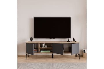 Kunar Tv-bänk 180 cm - Antracit - Möbler - TV- & Mediamöbler - TV bänk & mediabänk