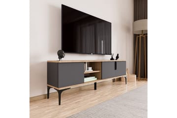Kunar Tv-bänk 180 cm - Antracit - Möbler - TV- & Mediamöbler - TV bänk & mediabänk