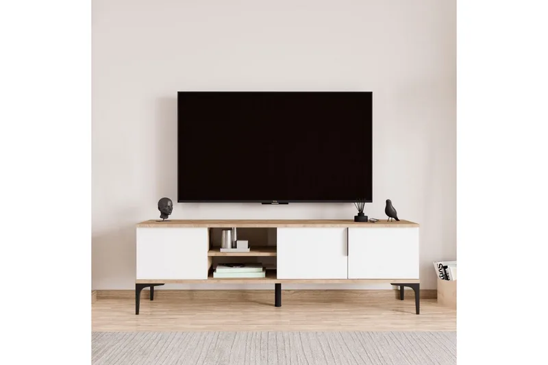 Kunar Tv-bänk 180 cm, Vit