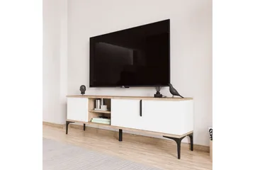 Kunar Tv-bänk 180 cm - Vit - Möbler - TV- & Mediamöbler - TV bänk & mediabänk