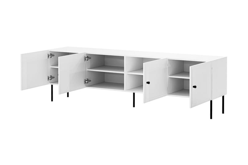 Laholm Tv-bänk 201 cm - Vit - Möbler - TV- & Mediamöbler - TV bänk & mediabänk