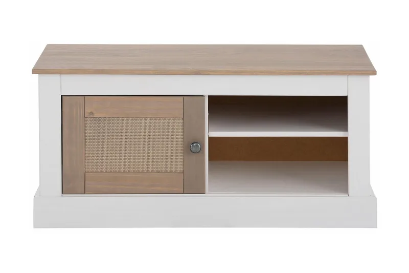 Lanseria TV-bänk 95 cm - Vit/Grå - Möbler - TV- & Mediamöbler - TV bänk & mediabänk