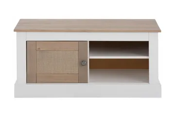 Lanseria TV-bänk 95 cm - Vit/Grå - Möbler - TV- & Mediamöbler - TV bänk & mediabänk