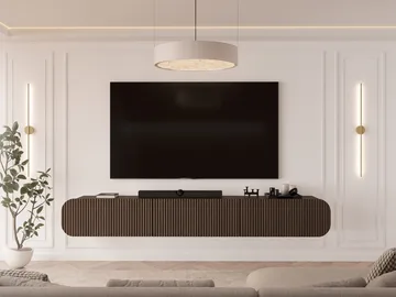 Lerva Tv-bänk 239 cm - Brun - Möbler - TV- & Mediamöbler - TV bänk & mediabänk