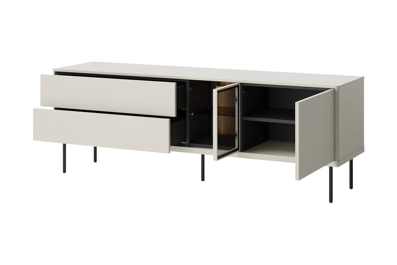 Levisa Tv-bänk 161x41 cm - Beige - Möbler - TV- & Mediamöbler - TV bänk & mediabänk