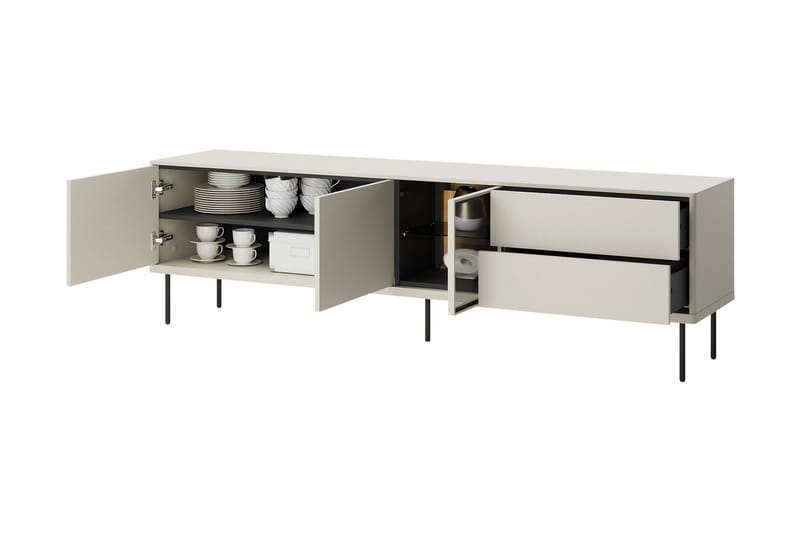 Levisa Tv-bänk 194x41 cm - Cashmere - Möbler - TV- & Mediamöbler - TV bänk & mediabänk
