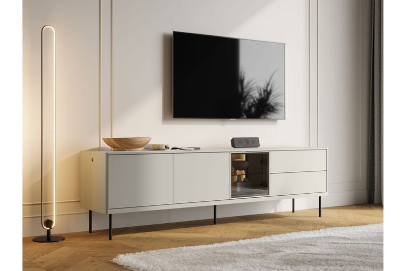 Levisa Tv-bänk 194x41 cm - Cashmere - Möbler - TV- & Mediamöbler - TV bänk & mediabänk