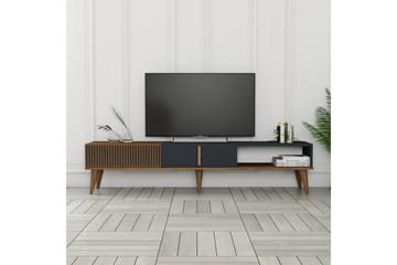 Lissione Tv-bänk 180 cm - Valnöt/Antracit - Möbler - TV- & Mediamöbler - TV bänk & mediabänk