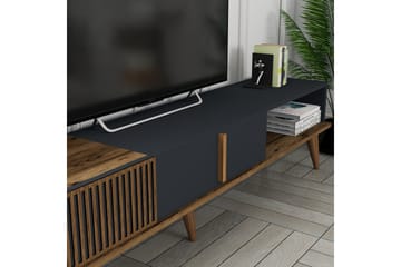 Lissione Tv-bänk 180 cm - Valnöt/Antracit - Möbler - TV- & Mediamöbler - TV bänk & mediabänk