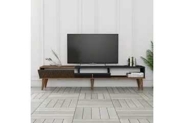 Lissione Tv-bänk 180 cm - Valnöt/Antracit - Möbler - TV- & Mediamöbler - TV bänk & mediabänk