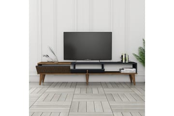 Lissione Tv-bänk 180 cm - Valnöt/Antracit - Möbler - TV- & Mediamöbler - TV bänk & mediabänk