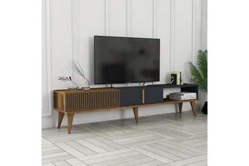 Lissione Tv-bänk 180 cm - Valnöt/Antracit - Möbler - TV- & Mediamöbler - TV bänk & mediabänk