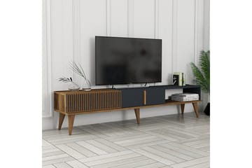 Lissione Tv-bänk 180 cm - Valnöt/Antracit - Möbler - TV- & Mediamöbler - TV bänk & mediabänk