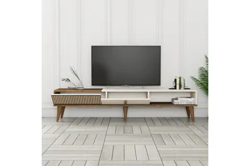 Lissione Tv-bänk 180 cm - Valnöt/Cream - Möbler - TV- & Mediamöbler - TV bänk & mediabänk