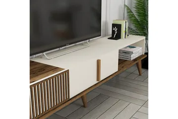 Lissione Tv-bänk 180 cm - Valnöt/Cream - Möbler - TV- & Mediamöbler - TV bänk & mediabänk
