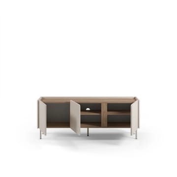 Lomar TV-bänk 140x53,9x35,5 cm - Santstone och naturlig ek - Möbler - TV- & Mediamöbler - TV bänk & mediabänk