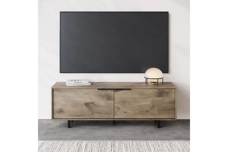 Lowboard Alberto 150x38x50 cm, Ek - 150x38x50 cm, Ek - Möbler - TV- & Mediamöbler - TV bänk & mediabänk