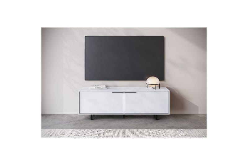 Lowboard Alberto 150x38x50 cm, Vit - 150x38x50 cm, Vit - Möbler - TV- & Mediamöbler - TV bänk & mediabänk