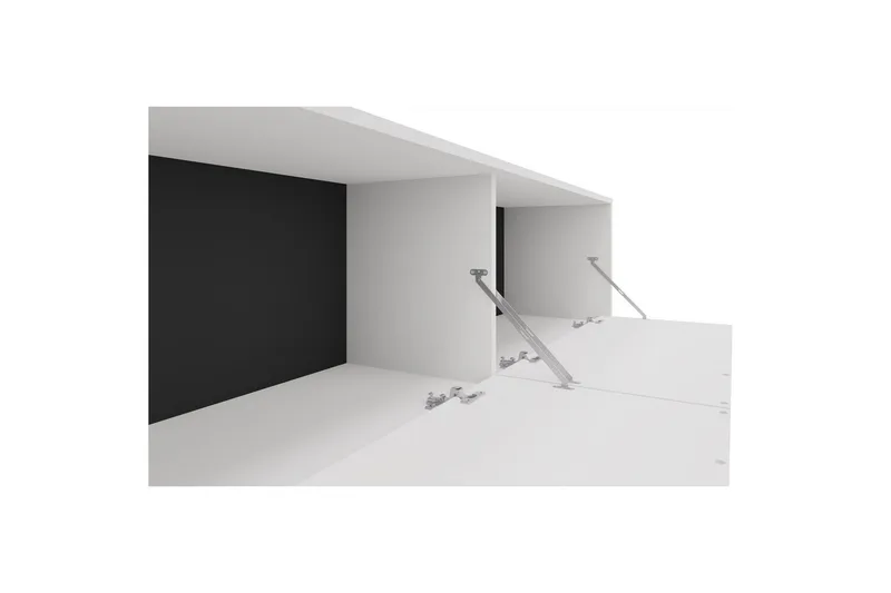 Lowboard Alberto 180x38x50 cm, Vit - 180x38x50 cm, Vit - Möbler - TV- & Mediamöbler - TV bänk & mediabänk