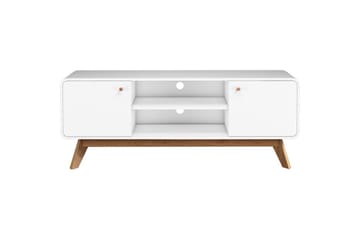 Lowboard Cassie 140x39x53 cm, Vit/Vit - 140x39x53 cm, Vit/Vit - Möbler - TV- & Mediamöbler - TV bänk & mediabänk