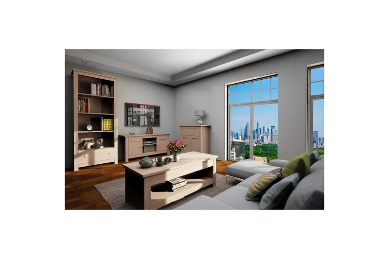 Lowboard Emerald 120x39x58 cm, Natur - 120x39x58 cm, Natur - Möbler - TV- & Mediamöbler - TV bänk & mediabänk