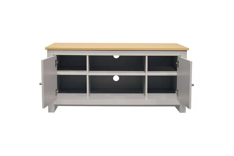Lowboard Emerald 120x39x58 cm, Natur/Grå - 120x39x58 cm, Natur/Grå - Möbler - TV- & Mediamöbler - TV bänk & mediabänk