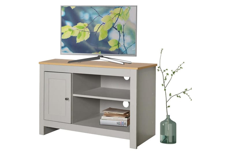 Lowboard Emerald 95x39x58 cm, Natur/Grå - 95x39x58 cm, Natur/Grå - Möbler - TV- & Mediamöbler - TV bänk & mediabänk