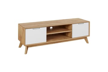 Lowboard Ezra Wotan-ek/Vit - Wotan-ek/Vit - Möbler - TV- & Mediamöbler - TV bänk & mediabänk