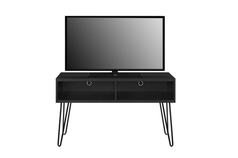 Lowboard Owen Svart/ek - Svart/ek - Möbler - TV- & Mediamöbler - TV bänk & mediabänk