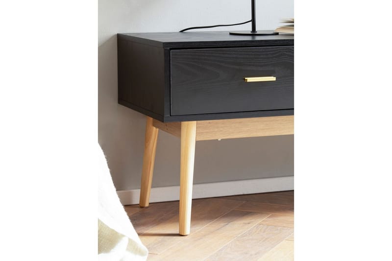 Lowboard Wohnling Ek folierad 2 lådor modern med förvaring modern - Möbler - TV- & Mediamöbler - TV-skåp