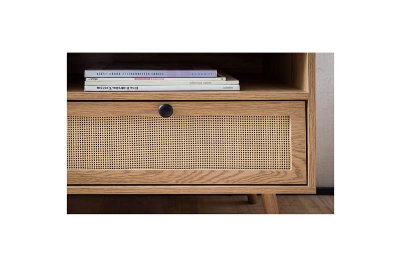 Lowboard Wohnling Ekfolierad med 2 lådor Modern med förvaring Viennes Braid Modern - Möbler - TV- & Mediamöbler - TV-skåp