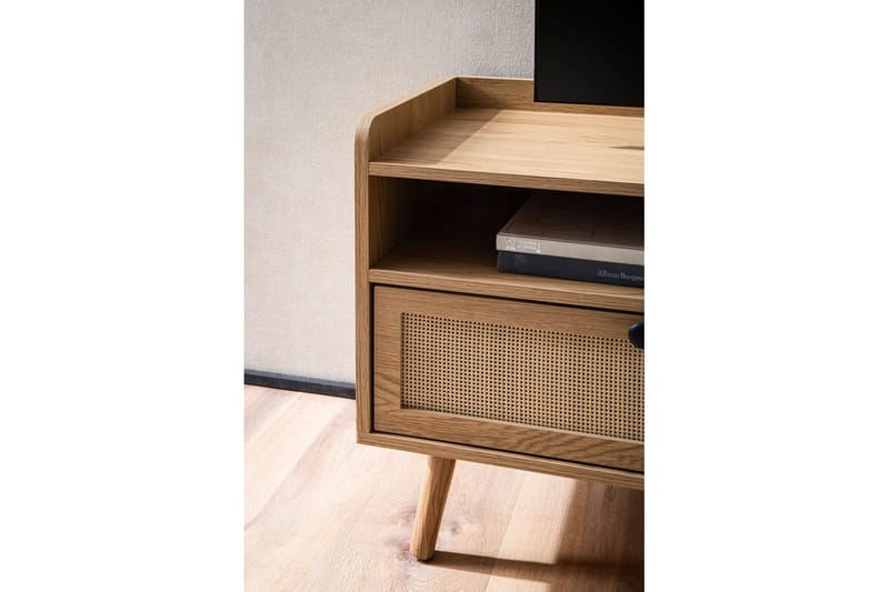 Lowboard Wohnling Ekfolierad med 2 lådor Modern med förvaring Viennes Braid Modern - Möbler - TV- & Mediamöbler - TV-skåp