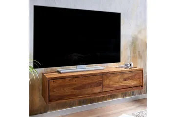 Lowboard Wohnling Massivt trä hängande med 2 lådor lantstil - Möbler - TV- & Mediamöbler - TV-skåp